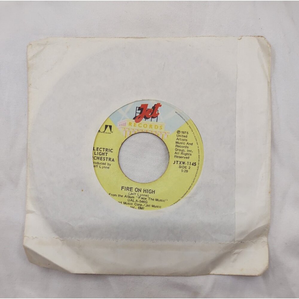 Electric Light Orchestra – Fire On High 7” Jet JTXW-1145 Canada 1975 ELO